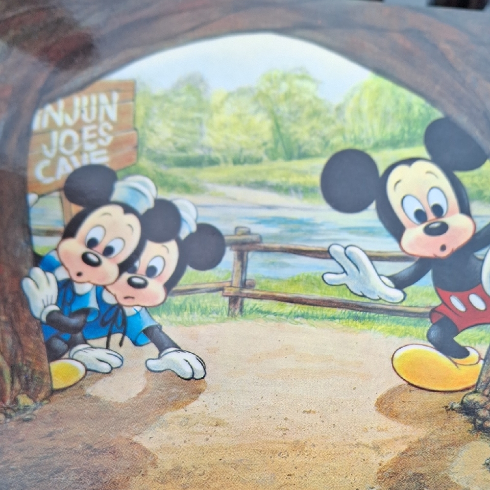 Walt Disney World Vintage Postcard Mickey Nephews The Unknown Beckons Tom Sawyer